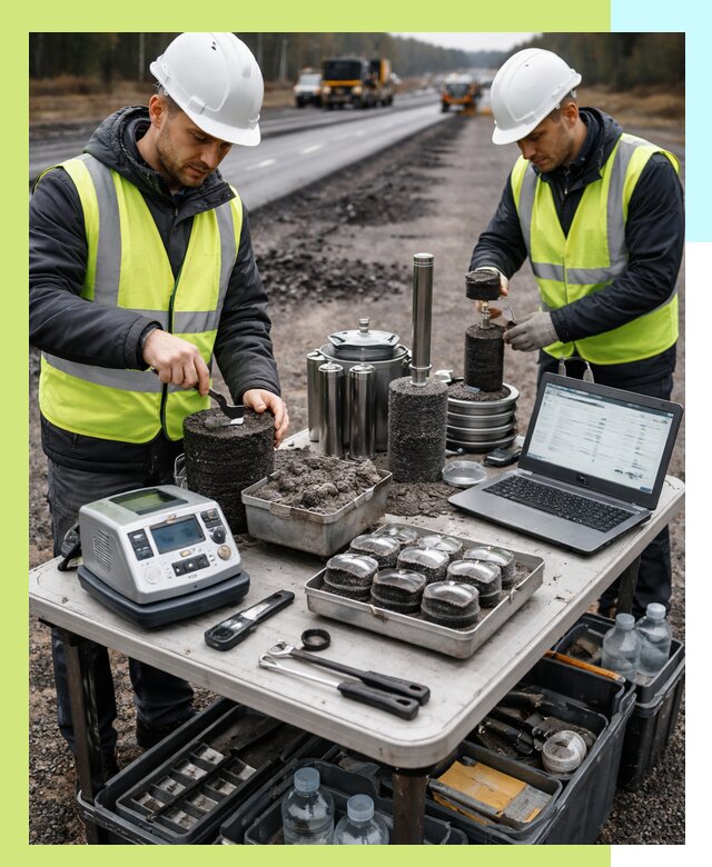 Сертификация асфальта: испытания и подтверждение в Глазове