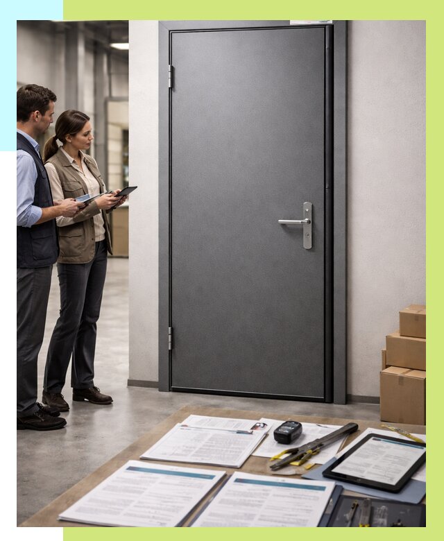 Сертификация противопожарных дверей в Глазове от 9183 р. | Алешин-Глз