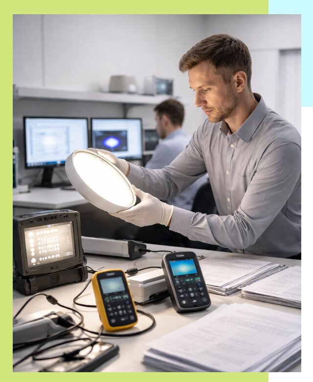 Сертификация светильников в Глазове: испытания и оформление