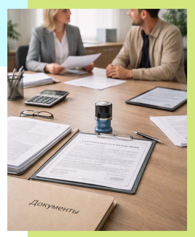 Сертификат соответствия на продукцию в Глазове от 15305 р.|Алешин-Глз