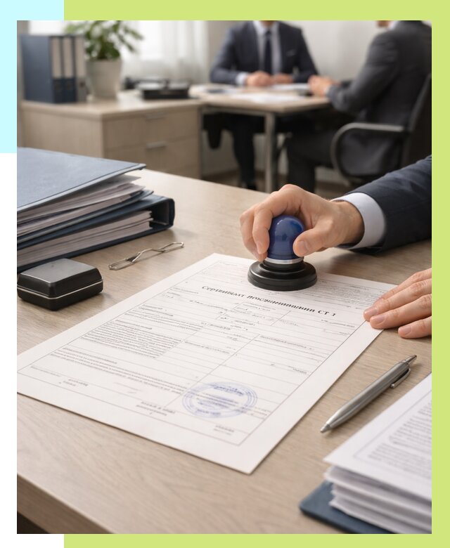 Сертификат происхождения СТ 1 в Глазове от 4591 р. | Алешин-Глз